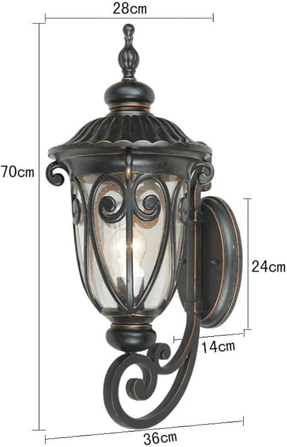European Retro Outdoor Wall Lamp,Fashion Garden S Lantern Down Light,Waterproof Patio Lighting Sconce, Balcony | Lumora
