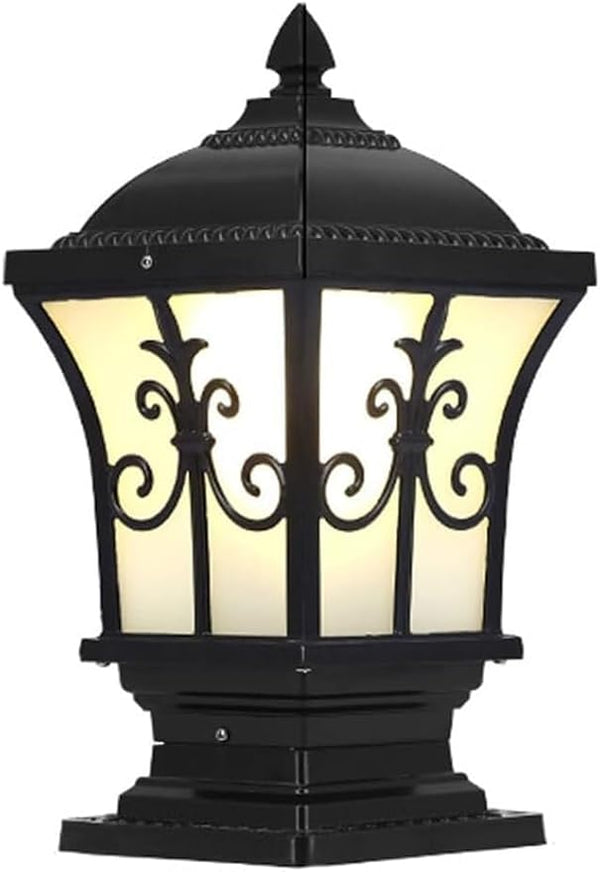 European Style Outdoor Waterproof Post Light Vintage Exterior Wall/Villa Courtyard Column Lamps, Outside Landscape | Lumora