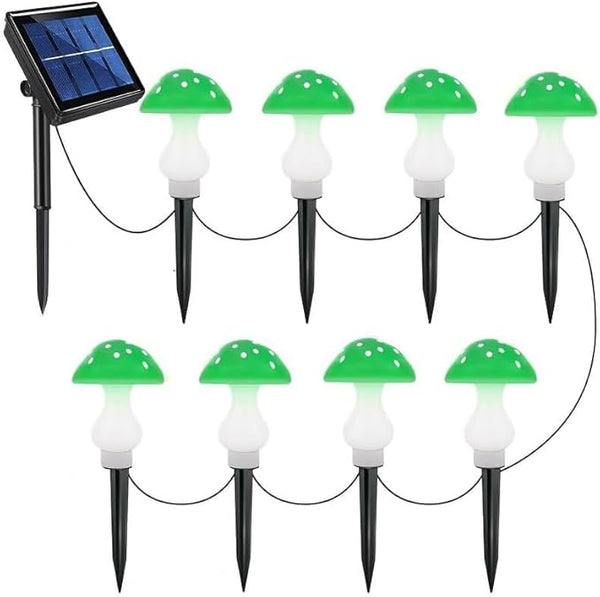 RCFINE Solar Outdoor Lights Set of 8 Solar Mushroom Lights with 8 Modes Waterproof Garden Mushroom Lamp Outside | Lumora