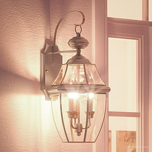 Urban Ambiance Luxury Colonial Outdoor Wall Light, Large Size: 22.5" H x 12.25" W, with Tudor Style Elements | Lumora