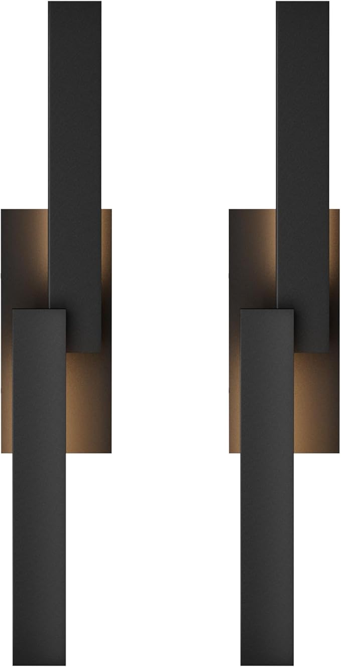 LamQee 31.5" Aluminum Long Outdoor Wall Lights, 3000K 1000LM 20W Integrated LED, Black Modern Exterior Lighting | Lumora