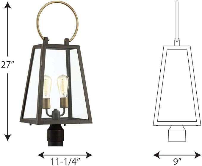 Progress Lighting P540028-020 Barnett Outdoor, Bronze | Lumora