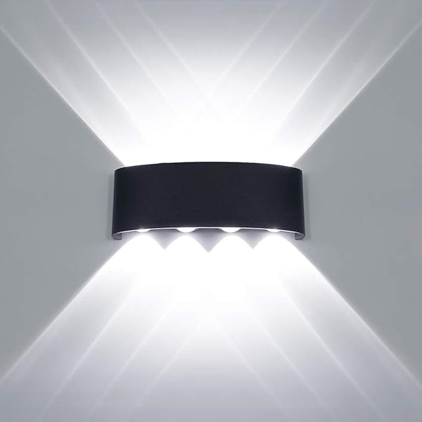 Kawell 8W Waterproof Modern Wall Light LED Wall Lamp Aluminum LED Wall Sconce Up Down Indoor Outdoor for Bathroom | Lumora