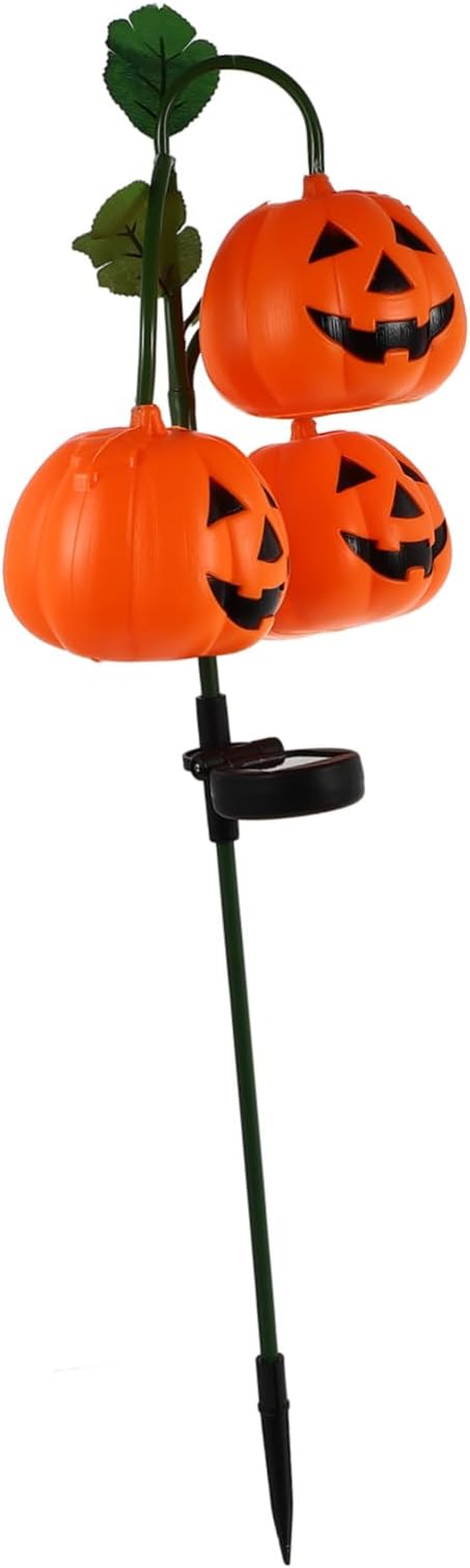 POPETPOP Halloween Solar Pumpkin Light Outdoor Decorative Lantern Solar Garden Path Lights Fall Decor Landscape Lamp | Lumora