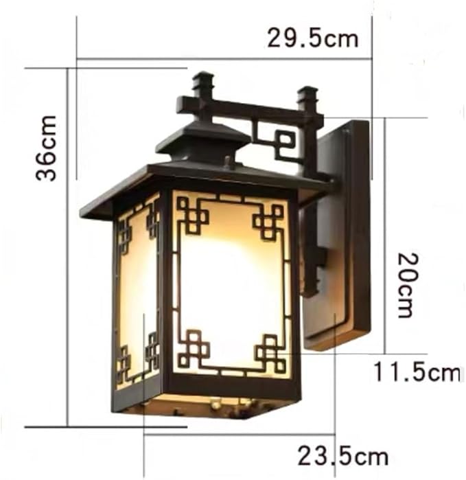 New Chinese Style Outdoor Waterproof Wall Light,European E26 Modern Simple s Lamp,Balcony Stair Corridor Aisle | Lumora
