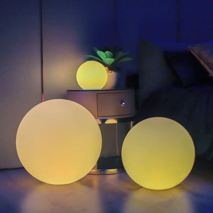 LOFTEK Floating Pool Light - 16-inch Large Ball Lamp with Remote - 3 Modes & 16 RGB Colorful - Outdoor Path Light | Lumora