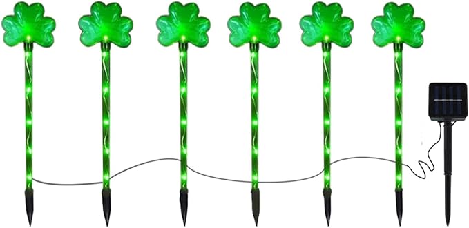 Valentines Solar Lights Outdoor - St Patty's Day Decorations, St. Patrick’s Day Yard Art | St. Patrick’s Day Lawn | Lumora