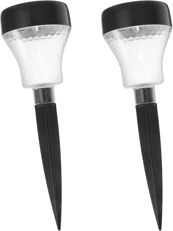2pcs Solar Garden Lanterns Outdoor Waterproof Lawn Pathway Lights with Warm Led, Solar Powered Landscape Lighting | Lumora