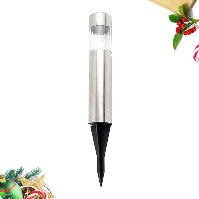Solar Lawn Lights Stainless Steel Path Lights Outdoor Solar Garden Landscape Lamps for Yard Lighting