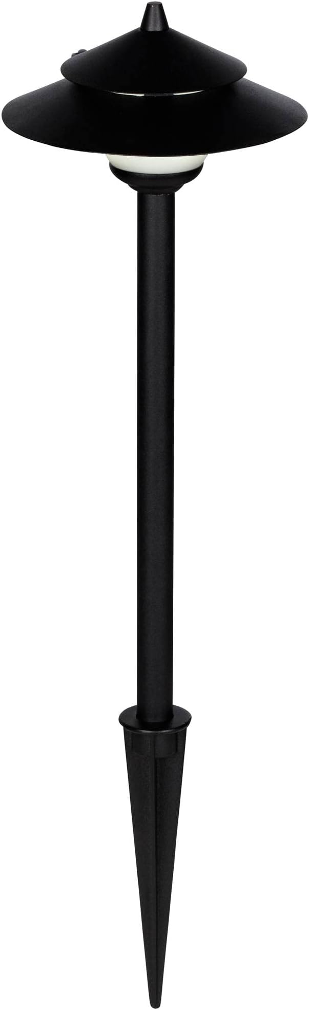 John Timberland Pollack 15" High Modern Outdoor Landscape Path Lights Porch House Exterior Outside Set of 2 LED Bulb Weatherproof Black Metal Glass Shade Front Door Patio Garage Home Deck