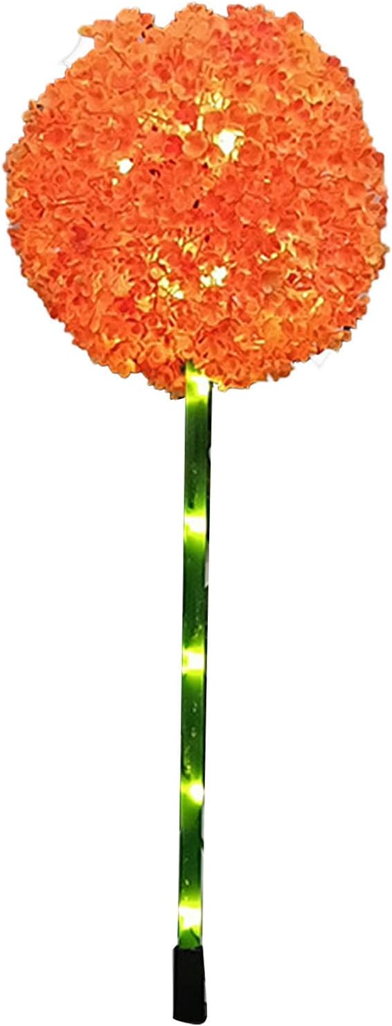 ZJchao Solar Ball Light Outdoor Garden Decorative for Courtyard (Orange)