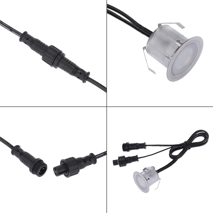 Lixada Recessed LED Deck Light Kit In Ground Outdoor Landscape Light IP67 Waterproof Low Voltage for Outdoor Yard | Lumora