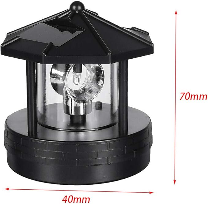Garden Solar Lights, Outdoor LED Solar Lighthouse, Durable Rotatable Waterproof Solar Lights for Pathway Free Size