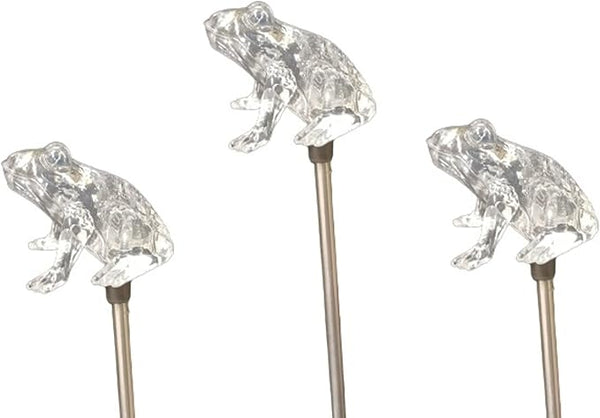 Starry Illuminate 3 PCS Solar Color Changing Style Garden Stake Light Pathway Stake Light (Frog) | Lumora