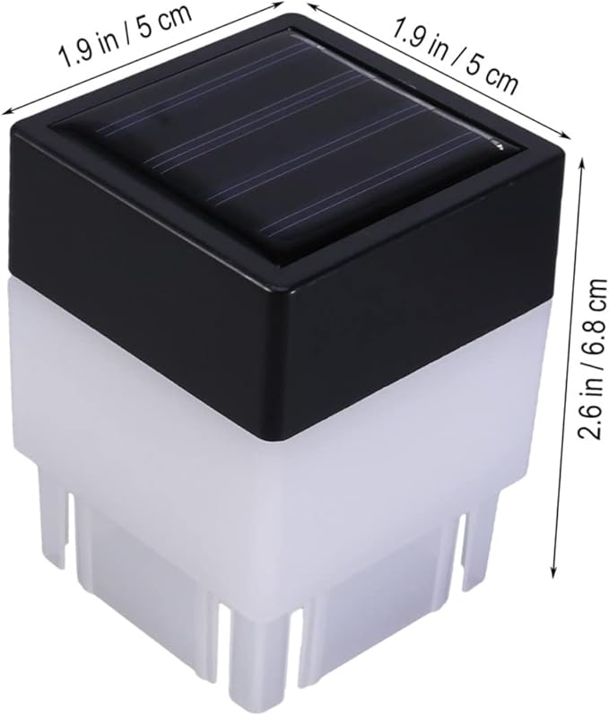 DOITOOL Outdoor Solar Fence Lights Auto Day/Night Sensor Corridor Garden Lamp Waterproof 2 Pack White LED Landscape Lighting