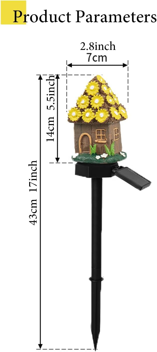 Solar Pathway Lights Outdoor, Waterproof Christmas Solar Lights for Yard, Garden, Patio, Pathway, Warm LED Solar Powered Path Light for Landscape Lighting, Energy Saving Holiday Decoration, Yellow
