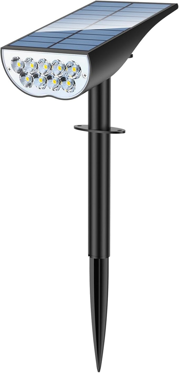 Solar Spot Lights Outdoor, Solar Lights Outdoor Waterproof IP65, 3 Brightness Modes Dusk to Dawn Landscape | Lumora