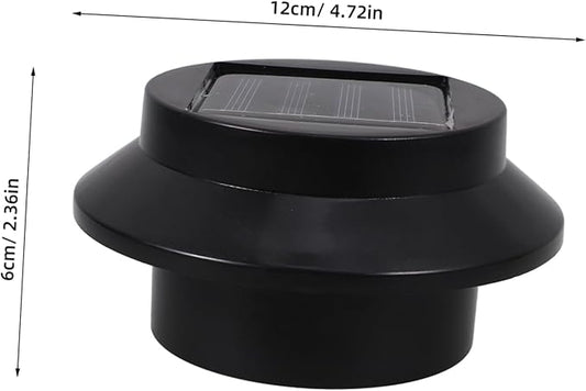 6-Pack Solar Fence Lamp Overhang Light Waterproof LED Garden Lights for Outdoor Use Energy-Saving Solar-Powered Lighting for Pathways and Patios