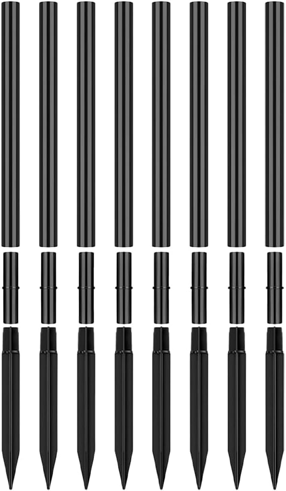 Uonlytech 8 Sets Pathway Extension Garden Solar Plastic Ground Outdoor Landscaping Spike Spikes Connectors Part for | Lumora