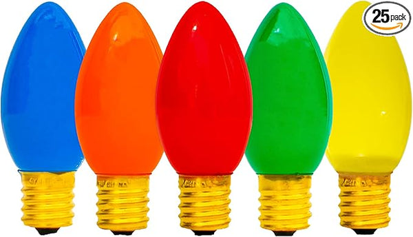 EST. LEE DISPLAY L D 1902 Indoor & Outdoor String Light C9 Glass Christmas Steady Solid Replacement Bulbs E17 | Lumora