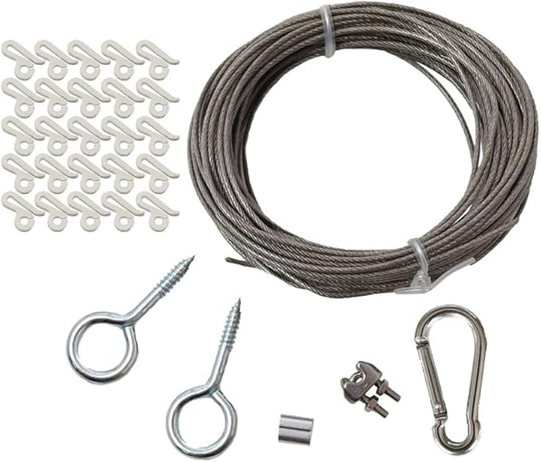 Patio Lights Up Cable Wire Patio Light Kit - 40 ft | Lumora