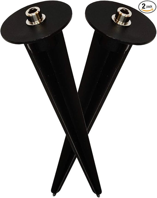 2 Pack Metal Ground Stake for LED Flood Lights, Compatible with 10W-100W, Outdoor Mount for Gardens, Yards, and | Lumora