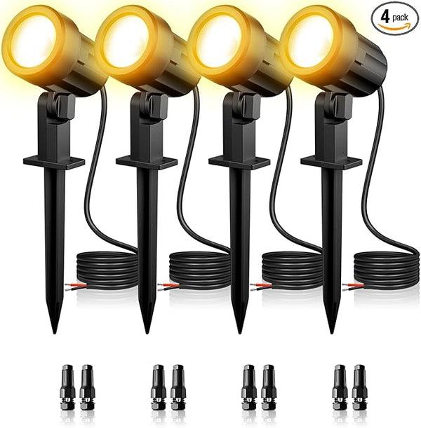 ZZXX 3W Low Voltage Landscape Lighting with Connectors LED Landscape Spotlights Waterproof Low Voltage Landscape | Lumora