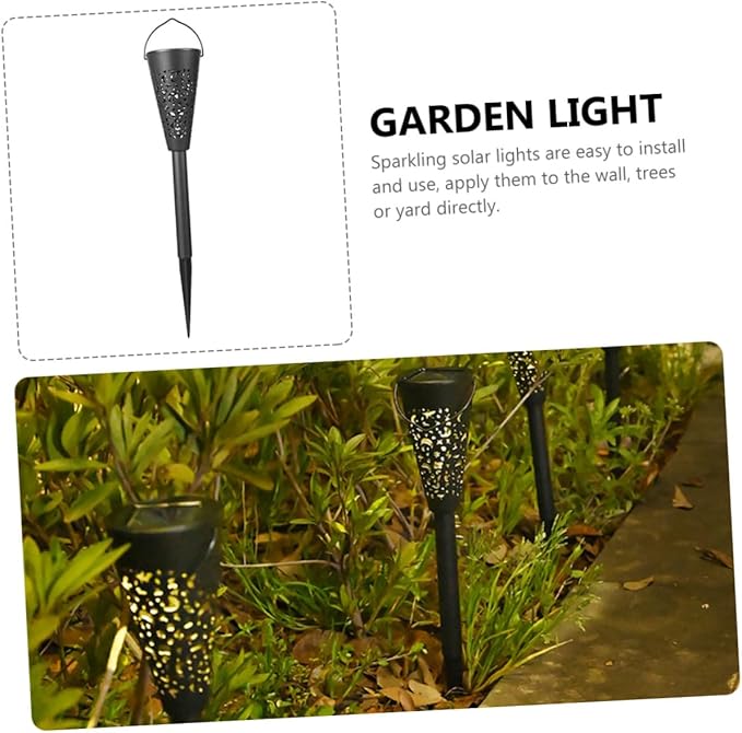 Uonlytech Solar Garden Path Lights Waterproof Outdoor Solar Lights for Yard Lawn for Patio Lawn Garden Decor