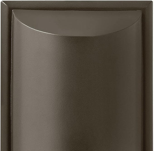 Hinkley Cascade Medium Wall Mount Lantern - Aluminum, 1-Light, Amber Etched Organic Rain Glass, Dark Sky - Bronze Finish