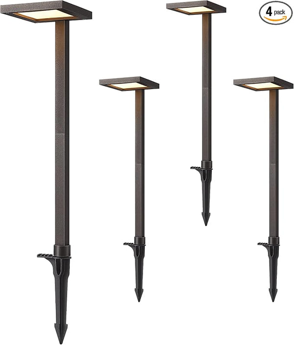 EDISHINE Low Voltage Landscape Lighting, 5.6W 151LM 3000K 50,000 Hrs Waterproof LED Pathway Lights, 12V Aluminum | Lumora