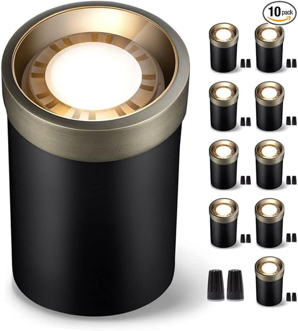 Gardenreet 12V Well Light - Brass Electric Low Voltage Ip65 Waterproof In-Ground LED Landscape - Outdoor Path Light | Lumora