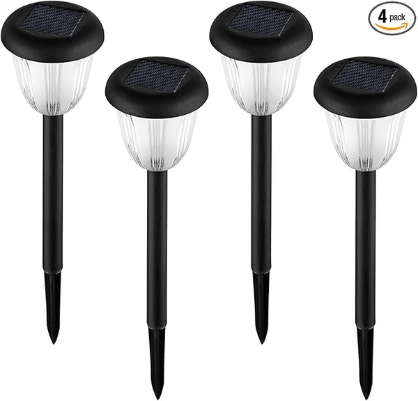 Solar Pathway Light for Outdoor, Solar Powered Pathway Landscape Lighting for Garden, 4 Pack Waterproof Solaire | Lumora