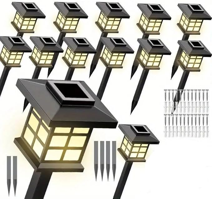 6/12/24 Solar Outdoor Light, 700mA Solar Path Light, IP5510-Hour Long-Lasting LED Landscape Lighting, Suitable for | Lumora