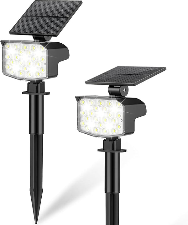 Solar Spot Lights Outdoor Waterproof Adjustable Solar Powered Landscape Lights for Yard 3 Long Time Lighting Modes | Lumora