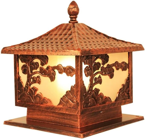 Household Vintage E27 Column Light Outdoor Villa Gate Light European Garden Waterproof Light Decoration Outdoor | Lumora