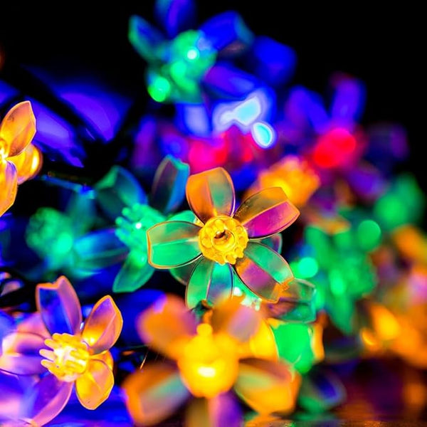 Christmas Flower Starry Fairy String Lights 33 Feet 100LED Blossom Decorative Light for Garden, Patio, Christmas | Lumora