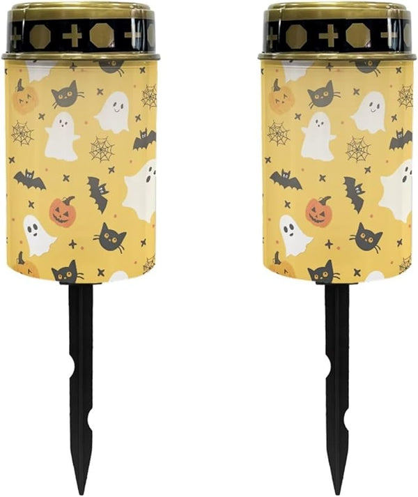 Halloween Cemetery Solar Lights 2 Pcs Solar Light for Cemetery Grave Ghost Solar Grave - Outdoor Path Light | Lumora