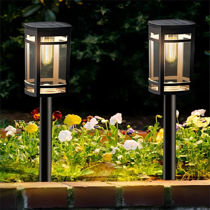 EXCMARK 16 Pack Solar Lights Outdoor Waterproof for Garden Pathway Walkway Driveway Yard Lawn Decorative Landscape | Lumora
