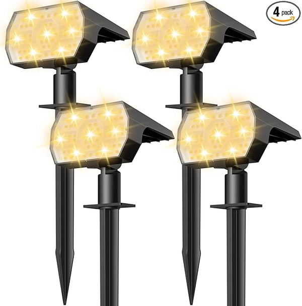 NYMPHY Solar Lights Outdoor Waterproof IP68, 56 LED 3 Lighting Modes Solar Powered Garden Yard Spot Solar Lights | Lumora