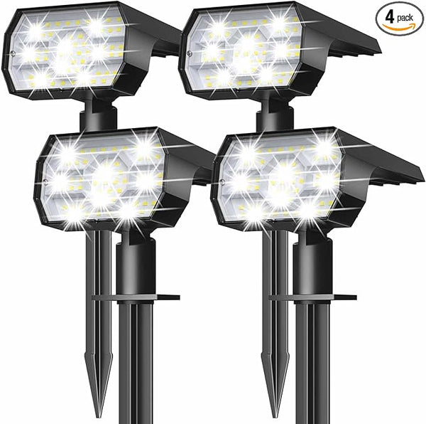 NYMPHY Solar Lights Outdoor Waterproof IP68, 56 LED 3 Lighting Modes Solar Powered Garden Yard Spot Solar Lights | Lumora
