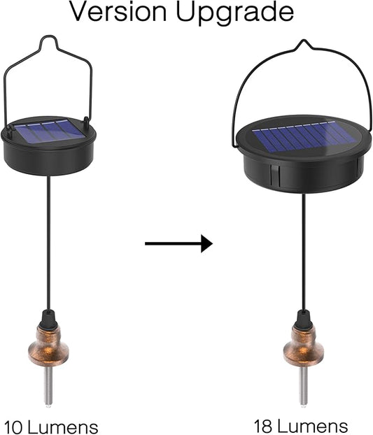 Twinkya Gold Moroccan Hanging Solar Lights Electronic Accessories (Gold, Top)