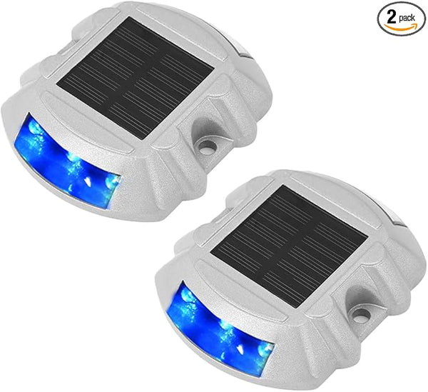 2 Pack Solar Deck Lights LED Driveway Lights for Step Sidewalk Stair Boat Garden Ground Pathway Yard | Lumora