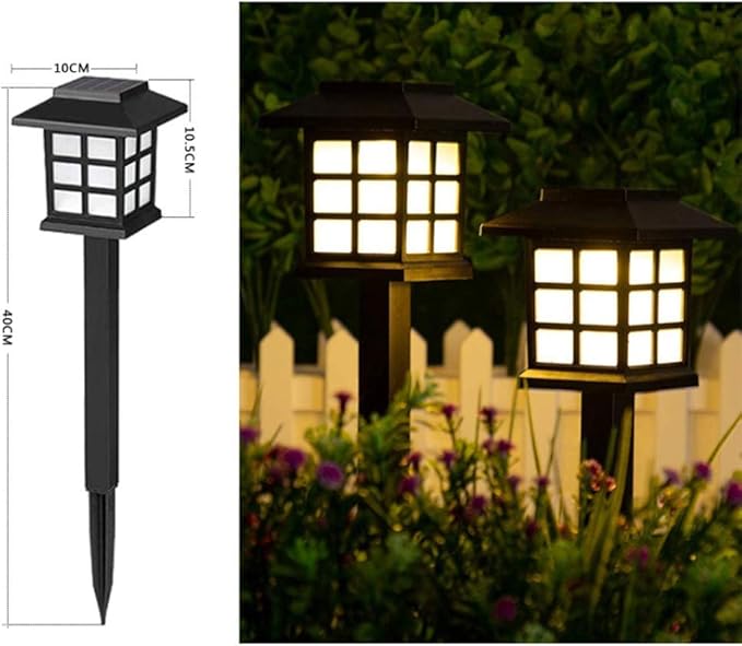 Solar Lights Outdoor Garden Solar Garden Lights Outdoor Waterproof for Pathway Led Solar Pathway Lights Yard Lights for Patio Driveway Lawn Backyard Sidewalk Lighting Create Atmosphere,Warm Ligh