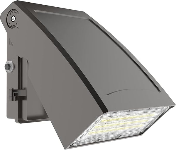 HYPERLITE Wall Pack 60W: 7800lm Dusk to Dawn Photocell Led Wall Packs Outside Lighting ETL Listed, Ideal Adjustable | Lumora
