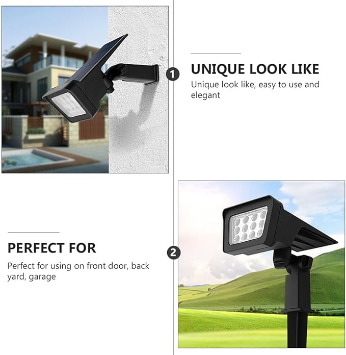 Solar Lawn Lamp LED Path Light Outdoor Waterproof Landscape Lighting for Garden Yard Solar Panel for Pathway and | Lumora