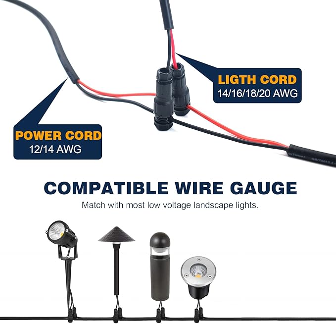 5W Low Voltage Landscape Lights Outdoor 12V AC/DC LED Landscape Lighting 3000K Warm White Waterproof Garden | Lumora