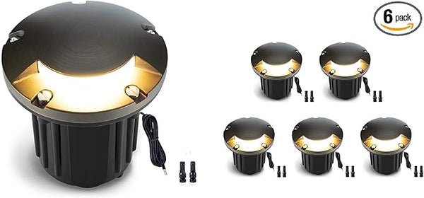 Gardenreet Low Voltage Well Light - Brass All Weather Ip65 LED In-Ground Hardwired Lighting, 12V Directional | Lumora