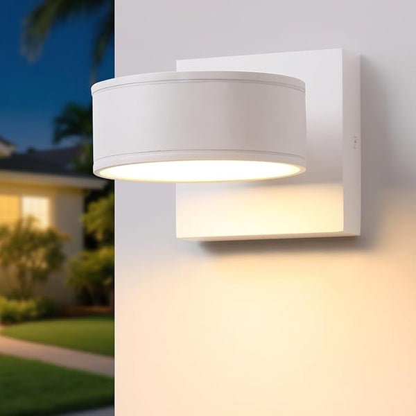 Fire Wolf Aluminum LED Outdoor Wall Light, Modern Black 3000K Outdoor Wall Sconce, Waterproof Front Door Down Light | Lumora