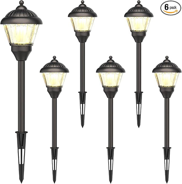 GOODSMANN Pathway Lights 1.5W LED 6PK Outdoor Low Voltage Landscape Lighting Kits 100 Lumen Hardwired Path Light | Lumora