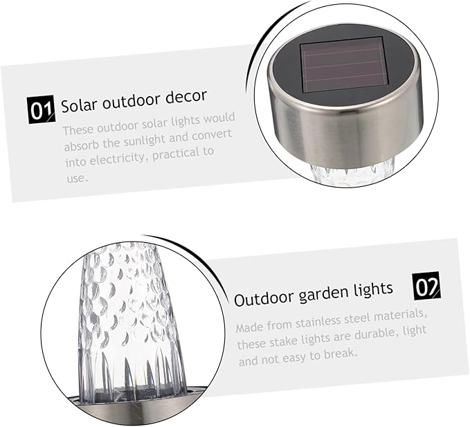 12pcs Solar Lights Patio Lights Outdoor Pathway Low Voltage Landscape Stake for Garden Decor | Lumora
